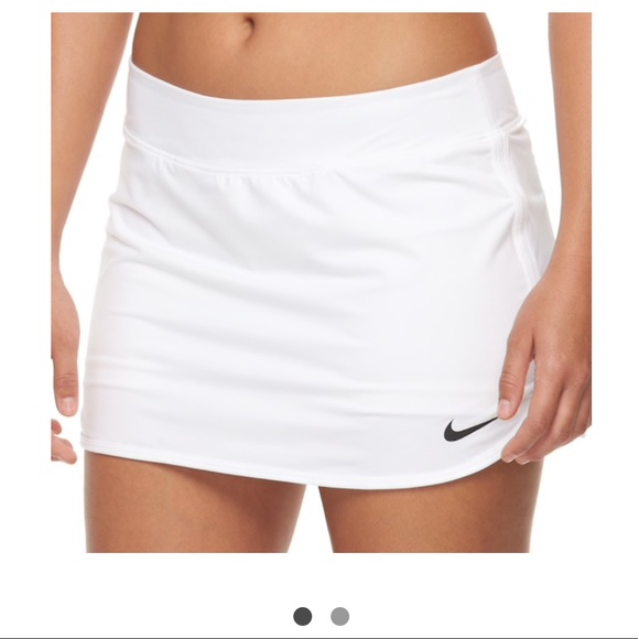 white nike golf skort